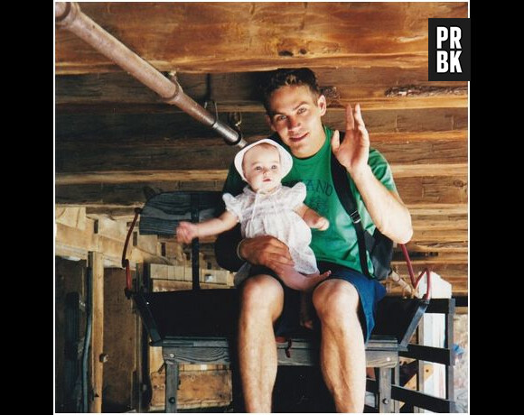 Paul Walker et sa fille Meadow sur une photo postée sur Instagram