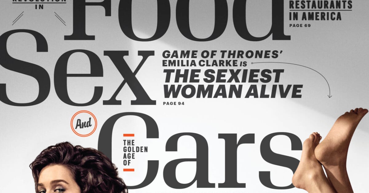 Emilia Clarke (Game of Thrones) nue et sensuelle pour fêter son titre de femme la plus sexy de