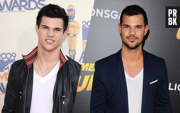 Taylor Lautner en 2008 et aujourd'hui
