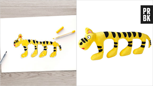 Un jouet de la collection soft toys for education par les magasins suédois IKEA