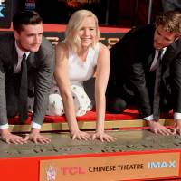 Jennifer Lawrence, Josh Hutcherson et Liam Hemsworth ont dit au revoir à Hunger Games