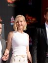 Jennifer Lawrence, Josh Hutcherson et Liam Hemsworth présentent Hunger Games - La Révolte, Partie 2 et laissent leurs empreintes aux TCL Chinese Theatre (Los Angeles) le 31 octobre 2015