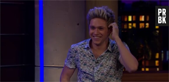 Niall Horan en stress dans l'émission The Late Late Show with James Corden