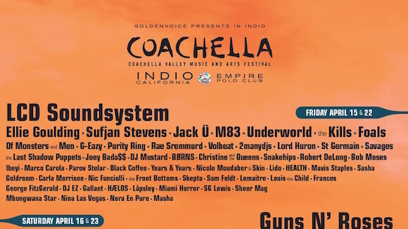 Coachella 2016 : Calvin Harris, Guns N' Roses, Sia... la programmation dévoilée