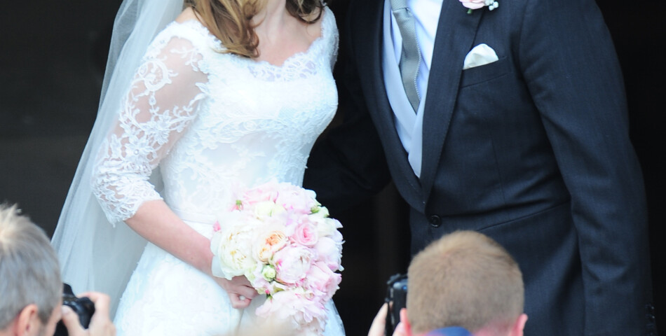 Geri Halliwell lors de son mariage avec Christian Horner en 2015