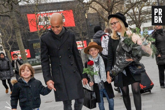 Emma Bunton, son mari et leurs enfants le 21 janvier 2016