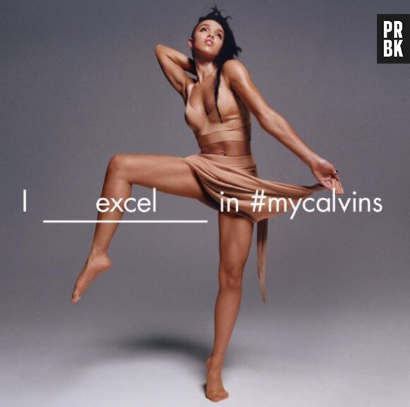 FKA Twigs sur une photo de la nouvelle campagne de Calvin Klein