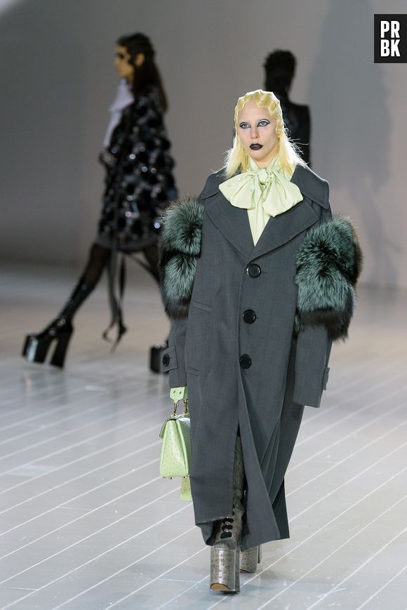 Lady Gaga au défilé Marc Jacobs à la Fashion Week de New York le 18 février 2016