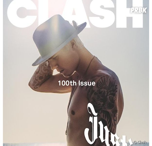Justin Bieber nu en couverture du magazine Clash