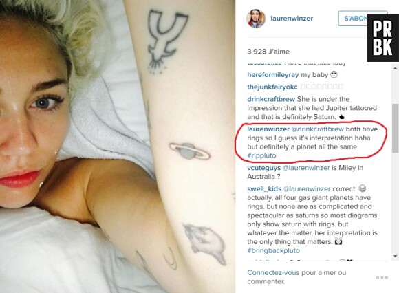 La tatoueuse de Miley Cyrus prend sa défense sur Instagram