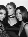 Gigi Hadid avec Kourtney Kardashian, Kendall Jenner et Lily Aldridge lors de son anniv