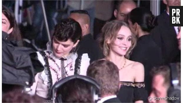 Lily Rose Depp à la projection du film La Danseuse au Festival de Cannes 2016