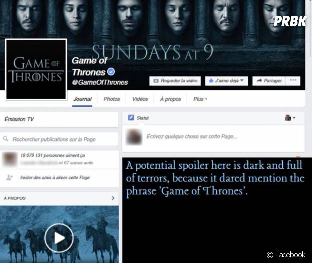 Game Of Spoils - l'extension anti spoiler pour Game Of Thrones
