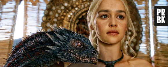 Game Of Thrones - Emilia Clarke et l'un de ses dragons