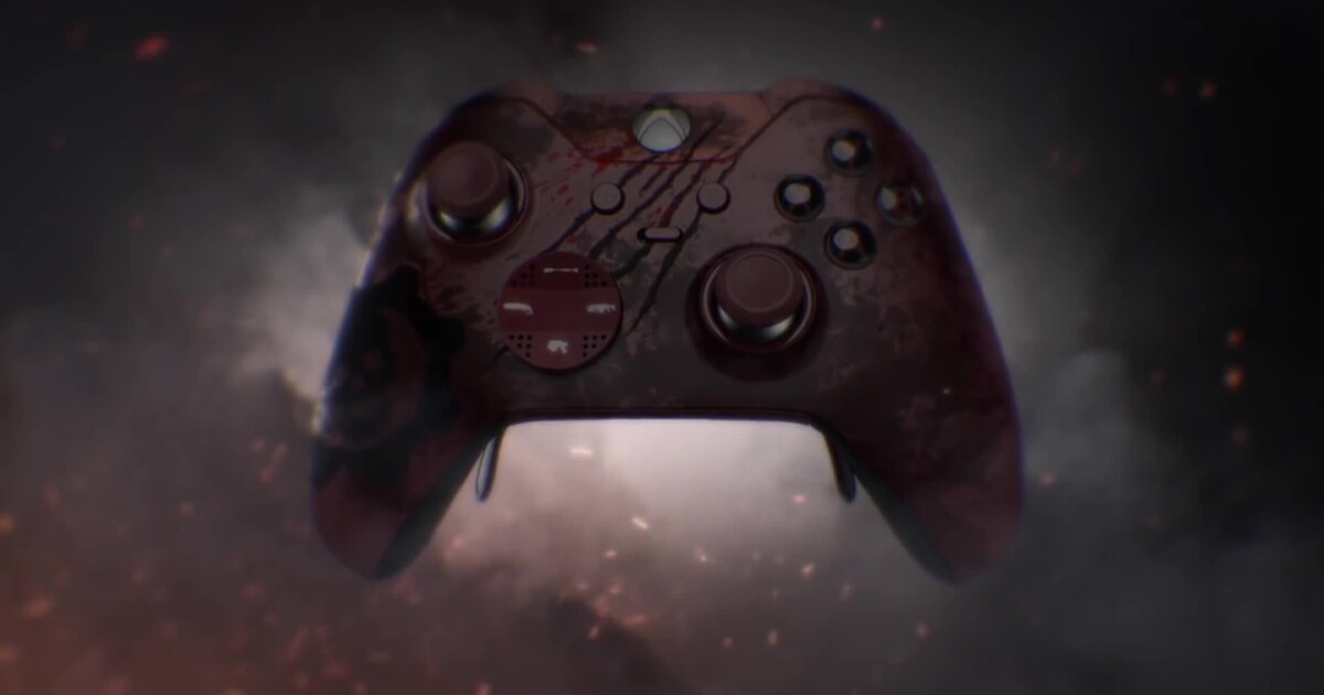 Manette Xbox One Elite Sans Fil - Édition Gears Of War 4, Rouge, Occasion