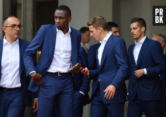 Moussa Sissoko et l'Equipe de France étaient reçus ce lundi 11 juillet 2016 à l'Elysée 