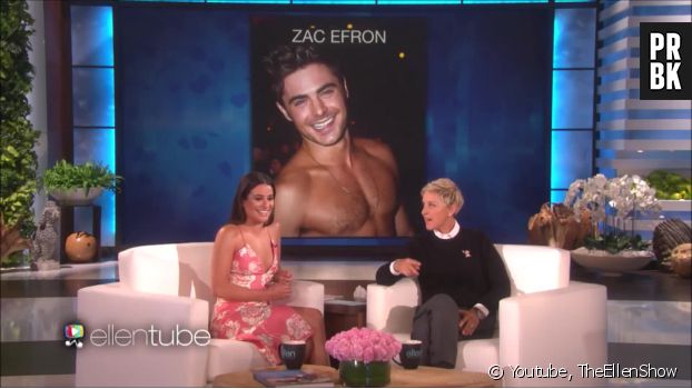 Lea Michele avoue son big crush pour Zac Efron sur le plateau d&#039;Ellen Degeneres
