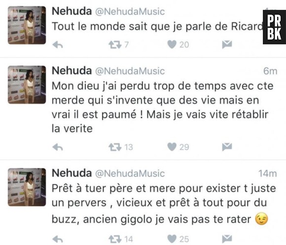 Nehuda (Les Anges 8) tacle Ricardo Pinto sur Twitter avant de supprimer ses messages