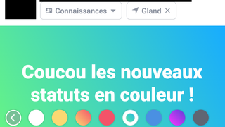 Facebook lance les statuts en couleurs... pour concurrencer Twitter ?