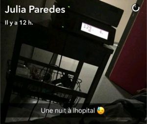 Julia Paredes hospitalisée avant la naissance de sa fille