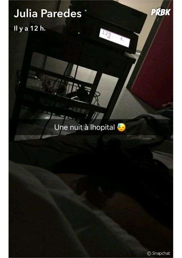 Julia Paredes hospitalisée avant la naissance de sa fille