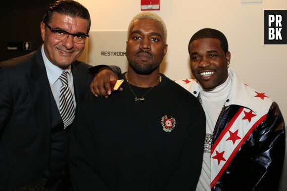 Jacob le joaillier, Kanye West et Asap Ferg au défilé de Kanye West 'Yeezy Season 5'.