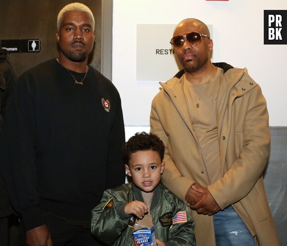 Kanye West et Consequence au défilé de Kanye West 'Yeezy Season 5'.