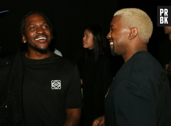 Pusha T et Kanye West au défilé de Kanye West 'Yeezy Season 5'.