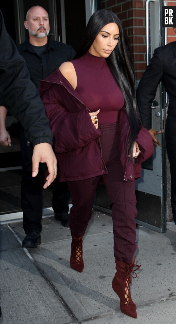 Kim Kardashian au défilé de Kanye West 'Yeezy Season 5'.
