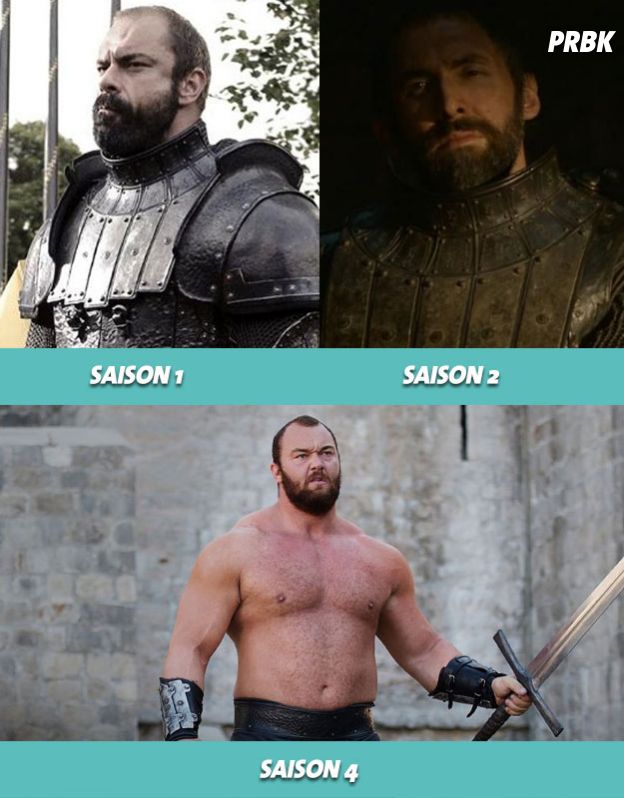Game of Thrones : la Montagne a changé de visage au cours de la série