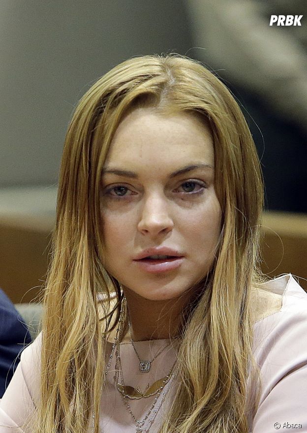 Lindsay Lohan lors d'une séance au tribunal en 2012