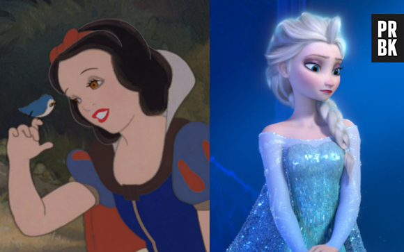 Blanche Neige est la princesse la plus jeune et Elsa la plus âgée