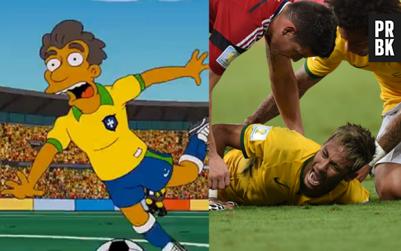 Les Simpson ont prédit la blessure de Neymar au Mondial 2014