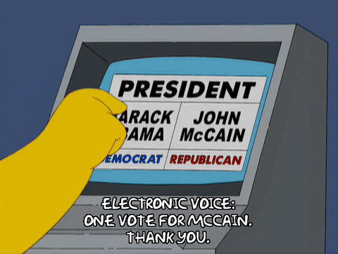 Les Simpson ont prédit les machines à voter truquées