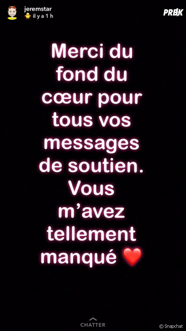 Jeremstar : après le JeremstarGate, il fait son retour sur Snapchat, Twitter et Instagram !