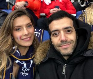 Tarek Boudali et Camille Cerf au match France/Colombie le 23 mars