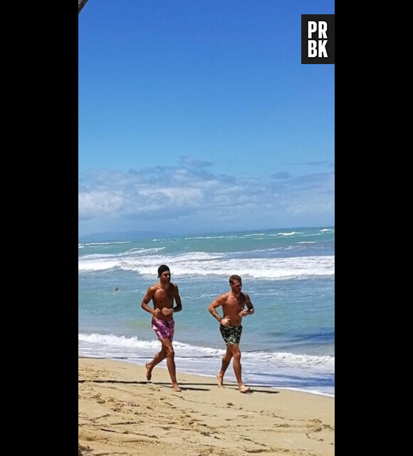 La Villa des Coeurs Brisés 4 : Julien Guirado et Jordan ensemble pour un footing sur la plage