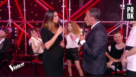 Karine Ferri enceinte dans The Voice 7 : les téléspectateurs ravis par son baby bump