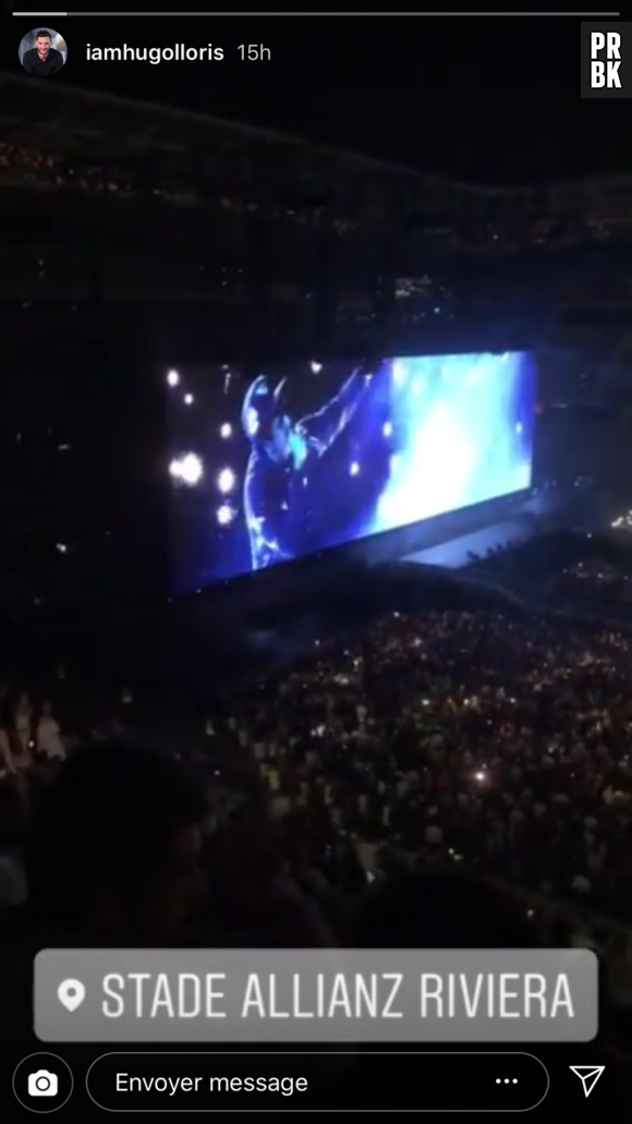 Hugo Lloris au concert de Beyoncé avec sa femme Marine ce mardi 17 juillet 2018