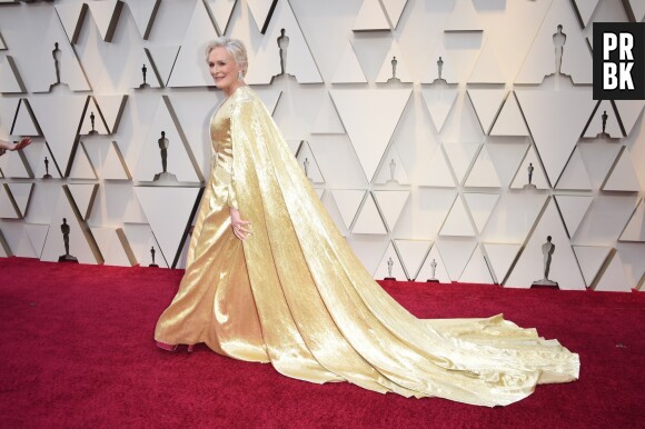 Glenn Close sur le tapis rouge des Oscars 2019 le 24 février à Los Angeles