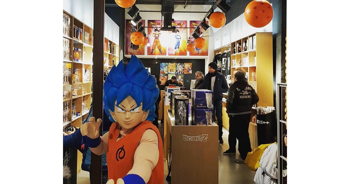 Dragon Ball Z un magasin éphémère dédié à l'univers de