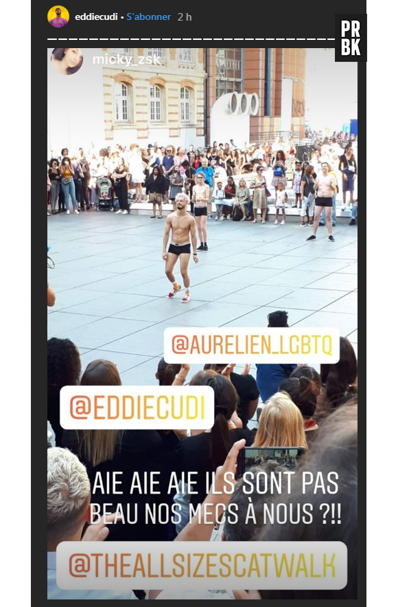 Le YouTubeur Eddie Cudi présent au défilé body positive à Paris