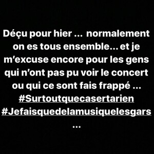 Jul touché par les fans agressés à son concert de l'AccorHotels Arena à Paris : il réagit