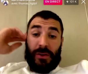 Karim Benzema se moque d'Olivier Giroud et soutient Bassem dans un live sur Instagram