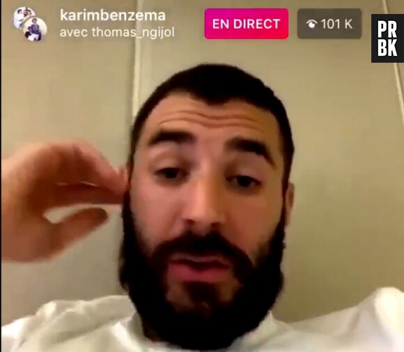 Karim Benzema se moque d'Olivier Giroud et soutient Bassem dans un live sur Instagram