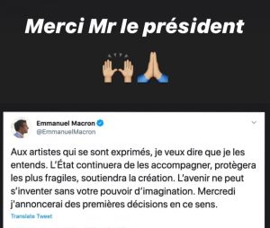 Confinement : M Pokora interpelle le gouvernement au nom de tous les artistes, Emmanuel Macron répond
