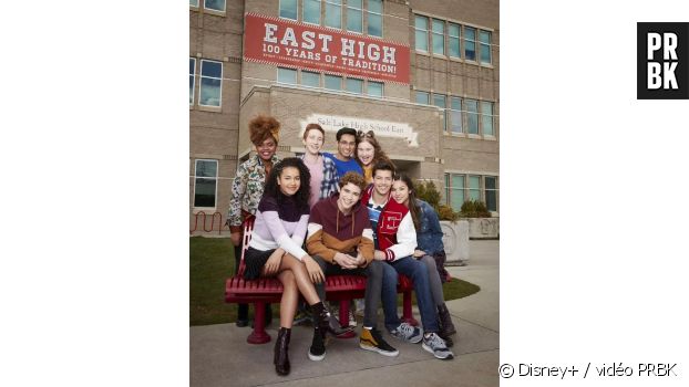 Olivia Rodrigo qui est au casting de High School Musical la série sur Disney+ lors d&#039;une interview pour PRBK. Un acteur de la série High School Musical a fait son coming-out bi