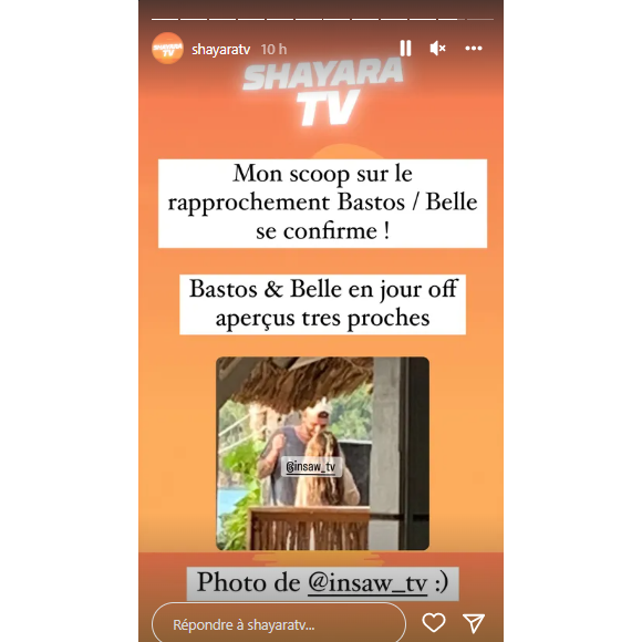 Belle (La Villa des Coeurs Brisés 7) pourrait se mettre en couple avec Bastos : ils seraient en rapprochement sur un tournage.