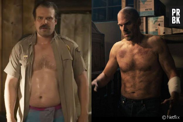 Stranger Things : David Harbour dans la saison 1 VS dans la saison 4