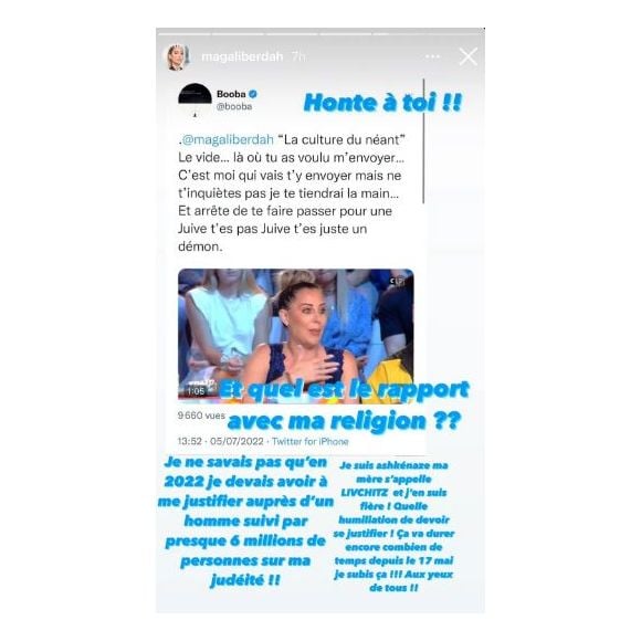Booba attaque Magali Berdah sur sa religion.